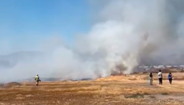 Incendio de pastizales